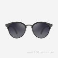 Round Cat Eye Metal Women's Sunglasses